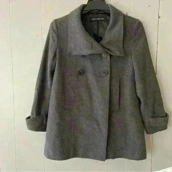 Marc New York Jackets & Blazers - Marc New York Women’s Size 8 Grey Wool Blend